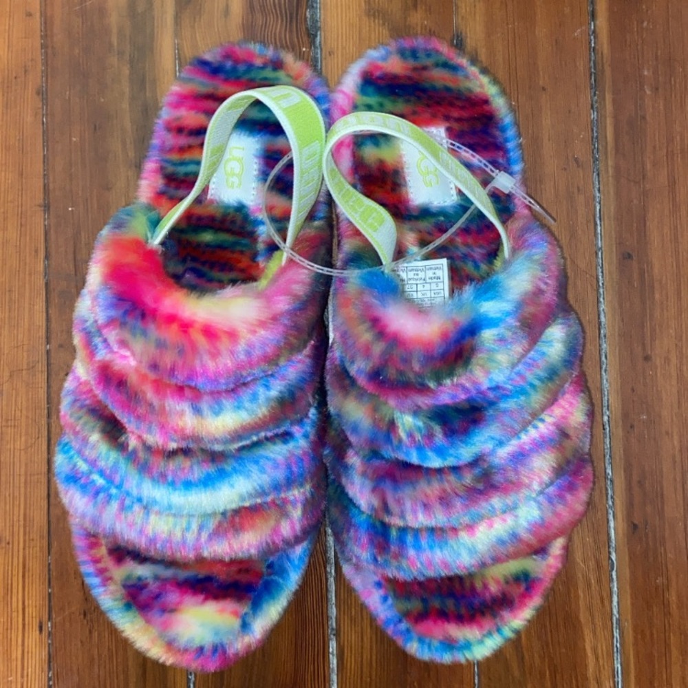 Multi Color Neon Themed UGG slippers